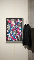 Limited-Edition Rave Poster With Collage Elements