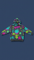 Electric acid rave hoodie