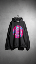 Oversized Hoodie With Psychedelic Back Print